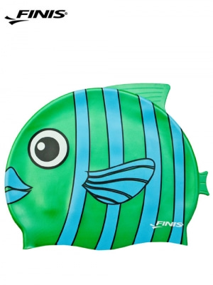 피니스 아동용 수모(물고기수모 녹색)